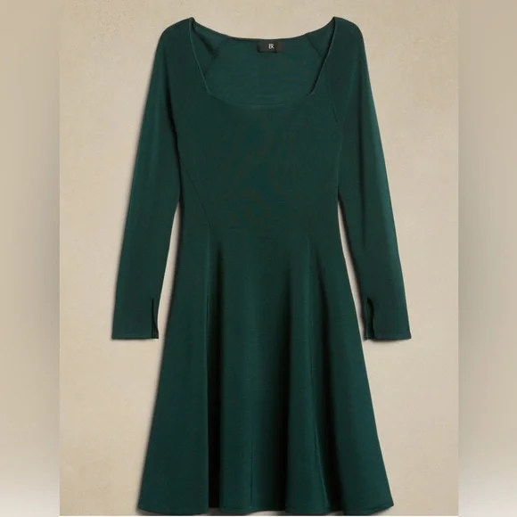 Banana Republic Green Midi Dress - Picture 3 of 7